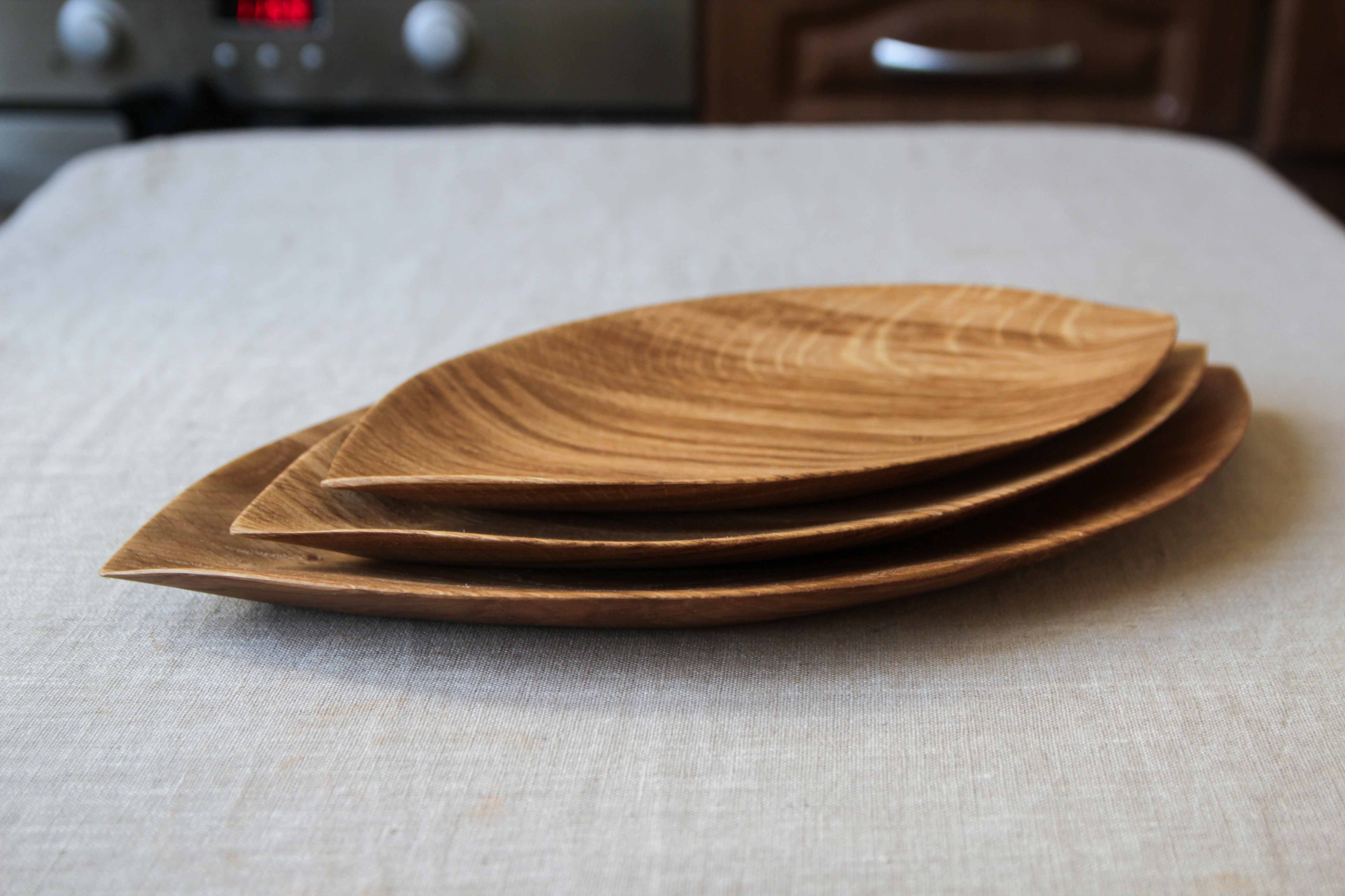 Дубовое блюдо Лист 35 см | Лес домой