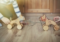 игрушки деревянные лошадки на колесах